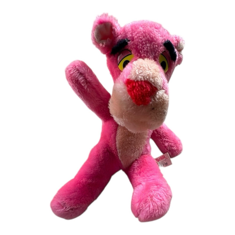 Vintage Pink Panther Plush Mighty Star 1980 United Artists‎ Stuffed Toy
